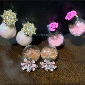 Reversible Stud Earrings Multi Color